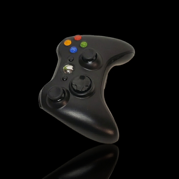 Microsoft Xbox 360 Wireless Controller (Black) Tested Working - Picture 2 of 5